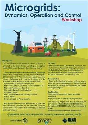 Microgrid dynamics operation and control Workshop